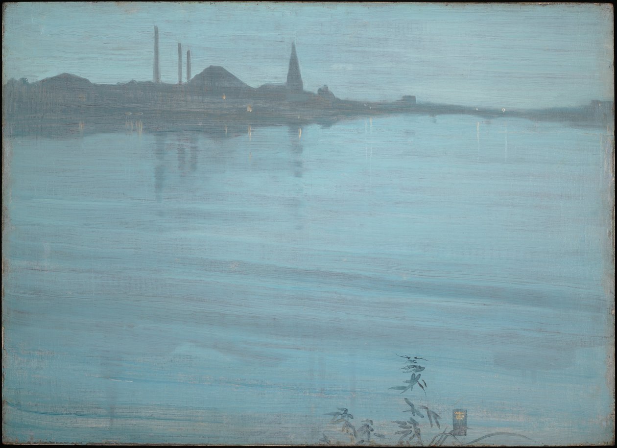 Nocturne in blauw en zilver door James McNeill Whistler