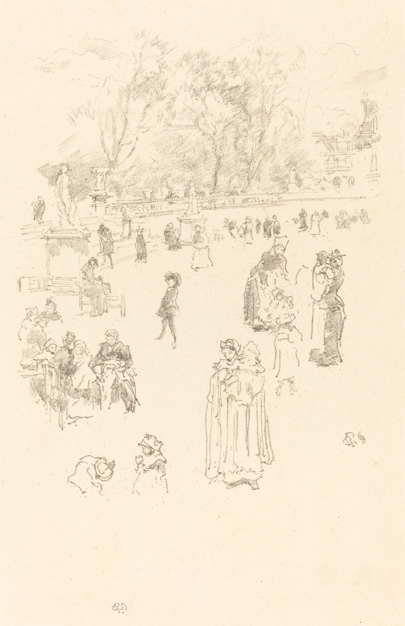 Kindermeisjes: "Les Bonnes du Luxembourg" door James Abbott McNeill Whistler