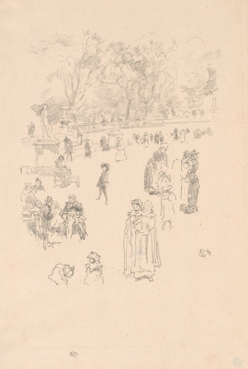 Kindermeisjes: "Les Bonnes du Luxembourg" door James Abbott McNeill Whistler