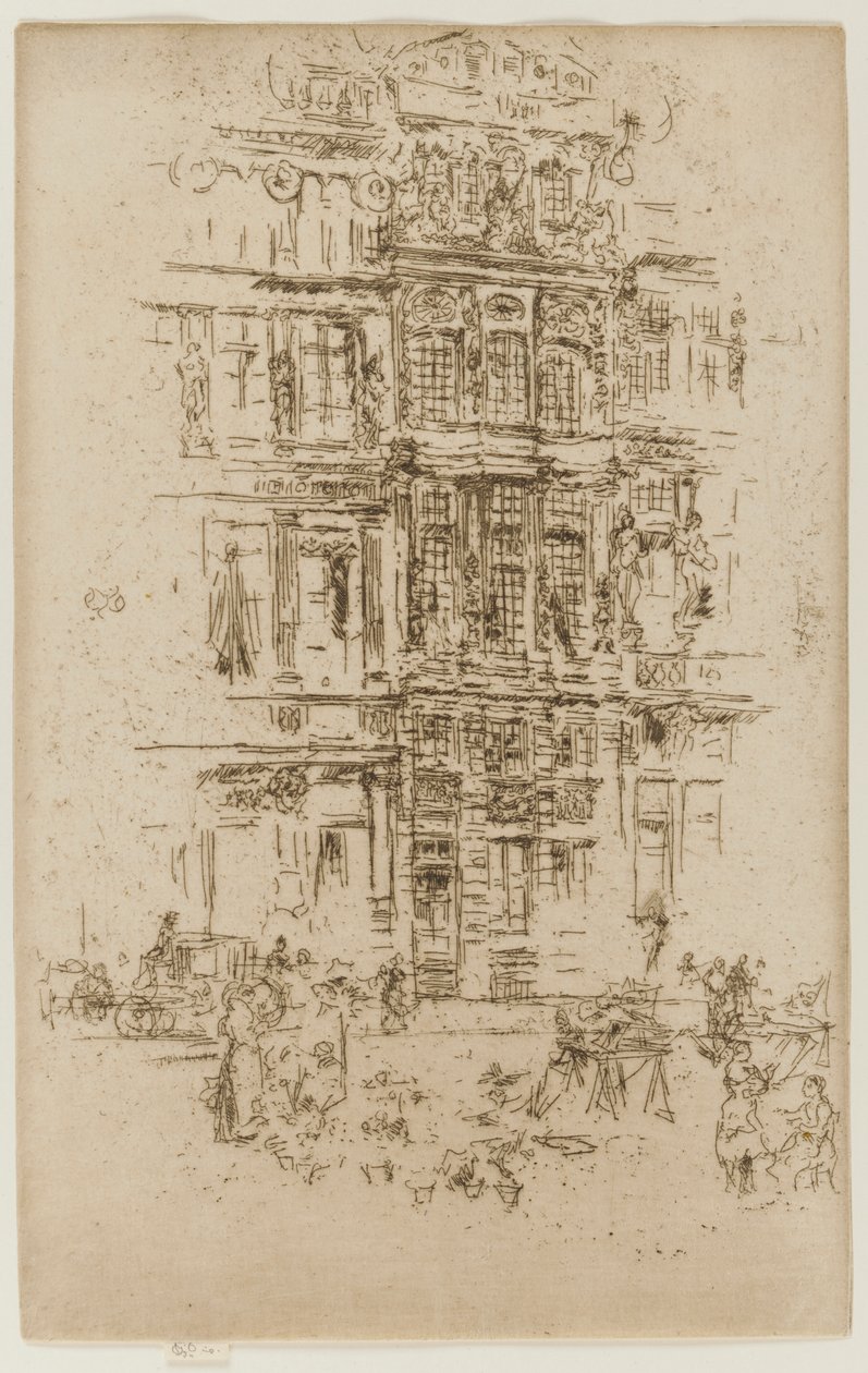 Paleizen, Brussel door James Abbott McNeill Whistler