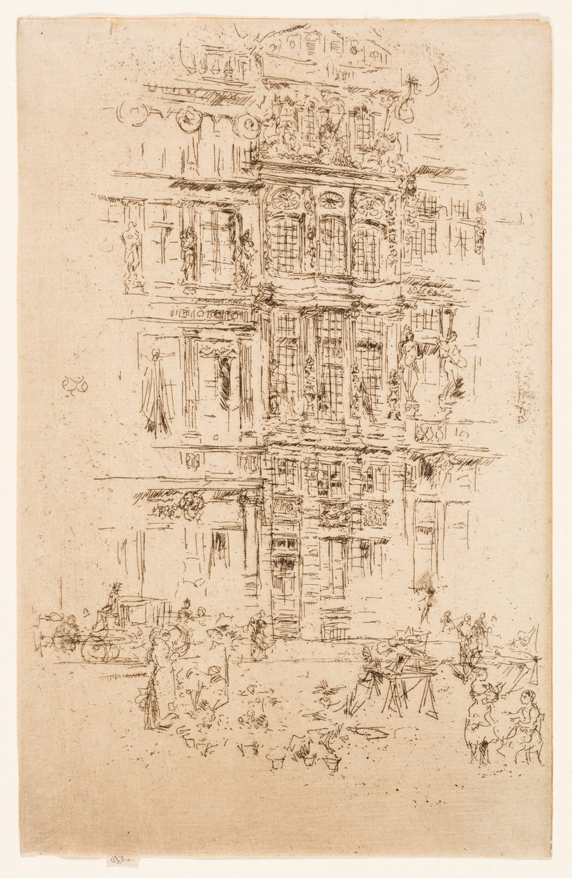 Paleizen, Brussel door James Abbott McNeill Whistler