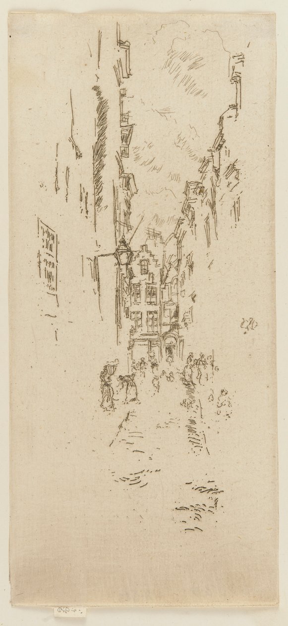 Petite Rue des Bouchers door James Abbott McNeill Whistler