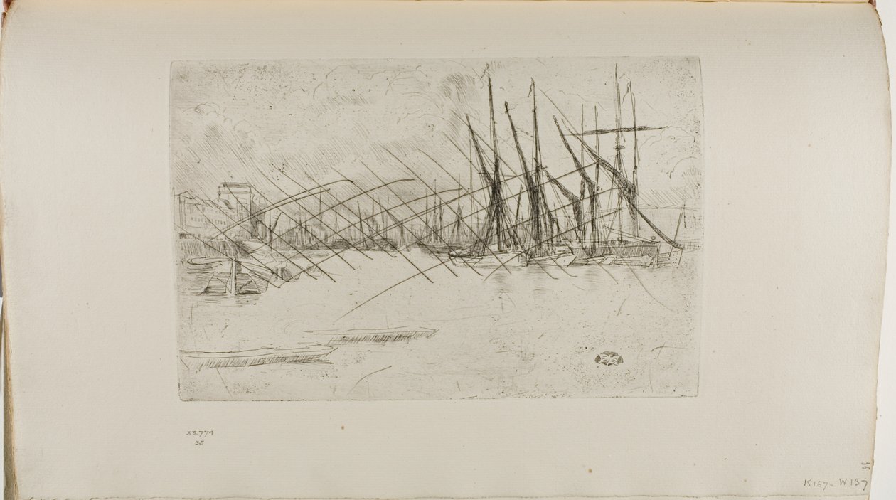 Pickle Herring Wharf door James Abbott McNeill Whistler