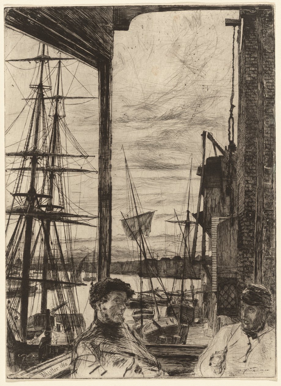 Rotherhithe door James Abbott McNeill Whistler