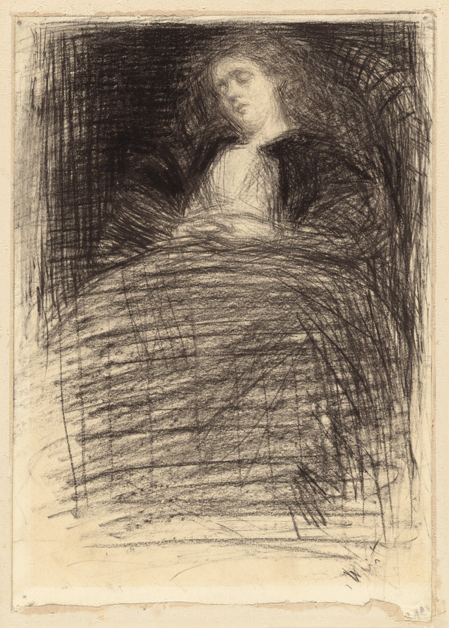 Slapende vrouw door James Abbott McNeill Whistler