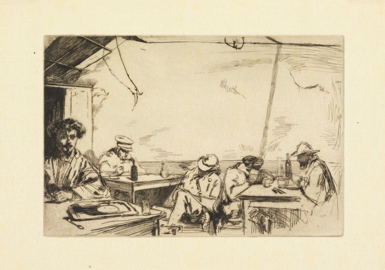 Soep voor drie sous door James Abbott McNeill Whistler