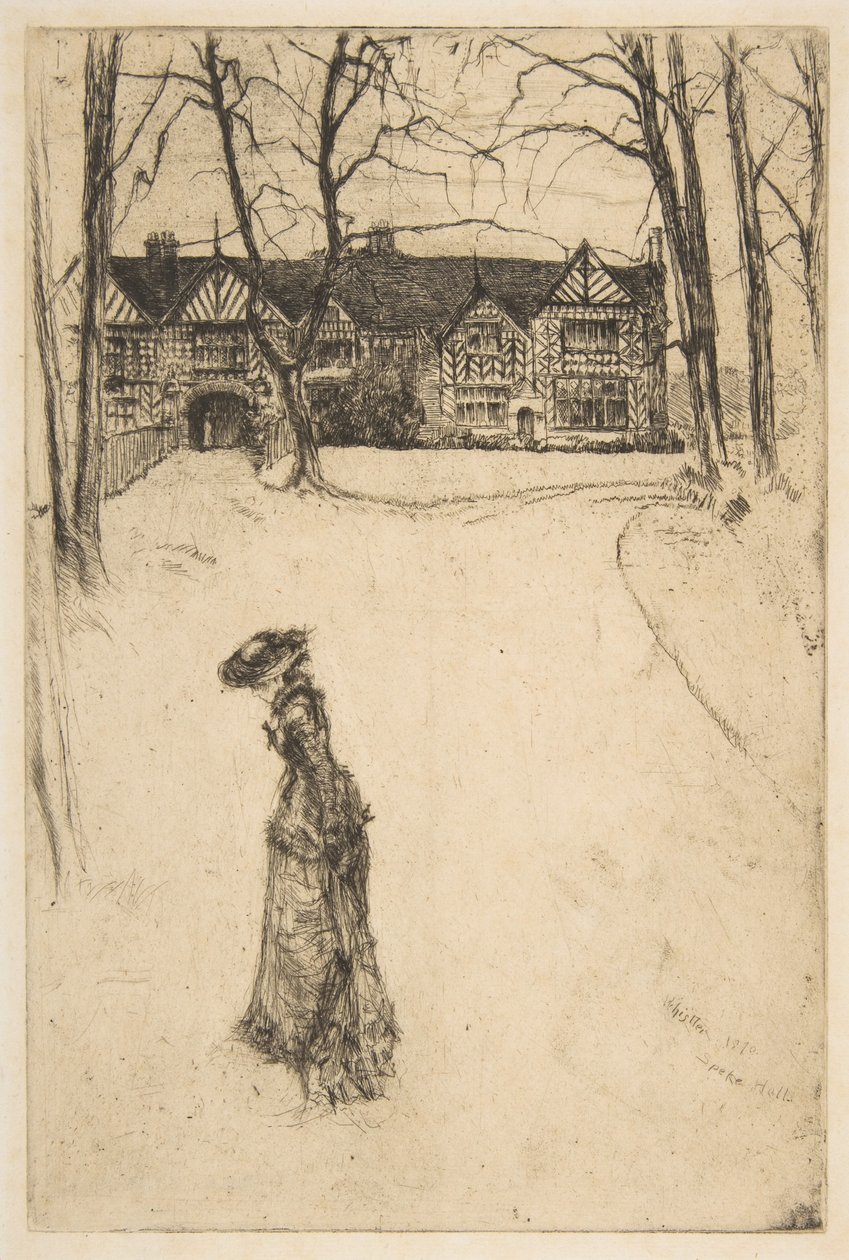 Speke Hall, nr. 1 door James McNeill Whistler