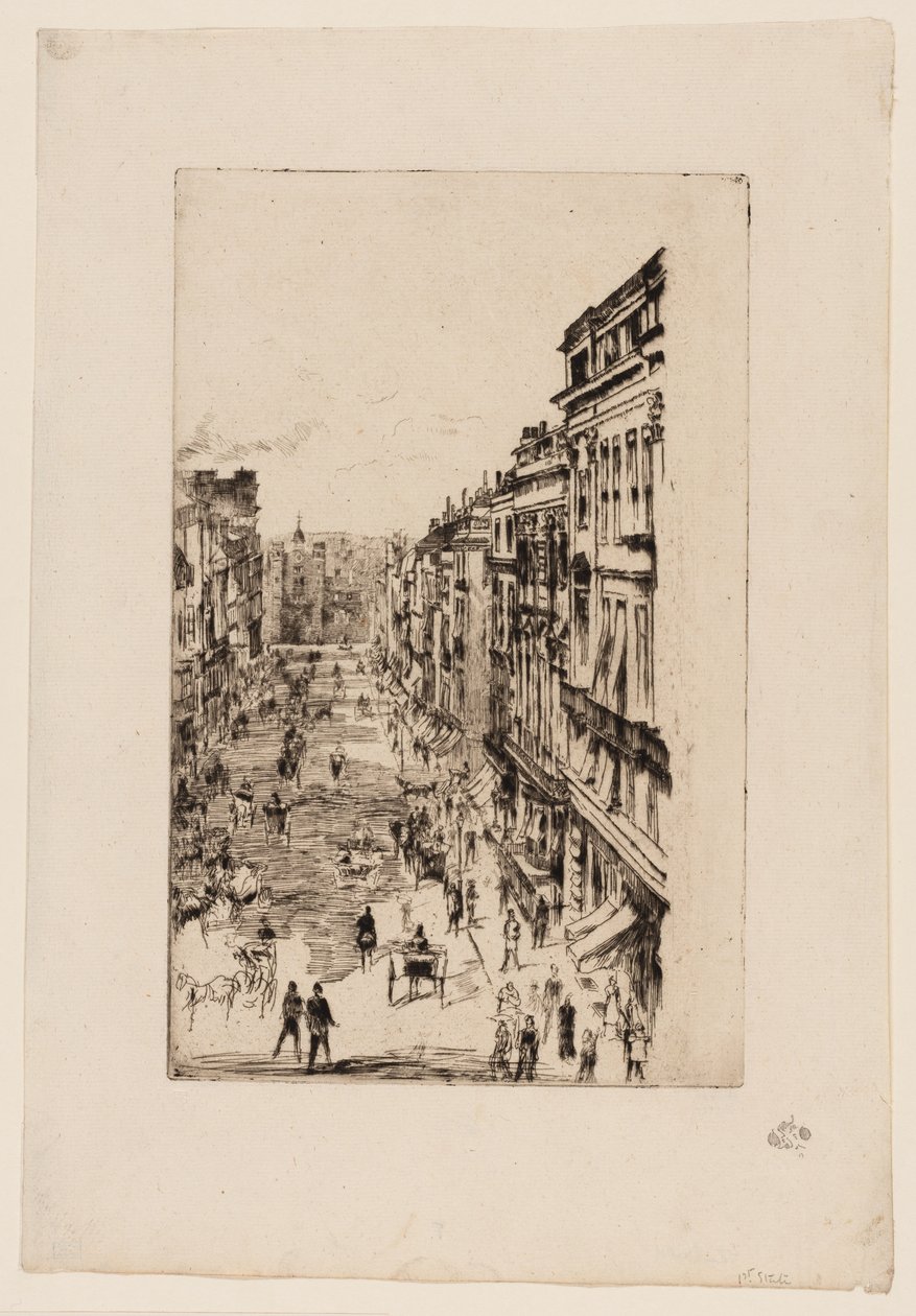 St. Jamesstraat door James McNeill Whistler