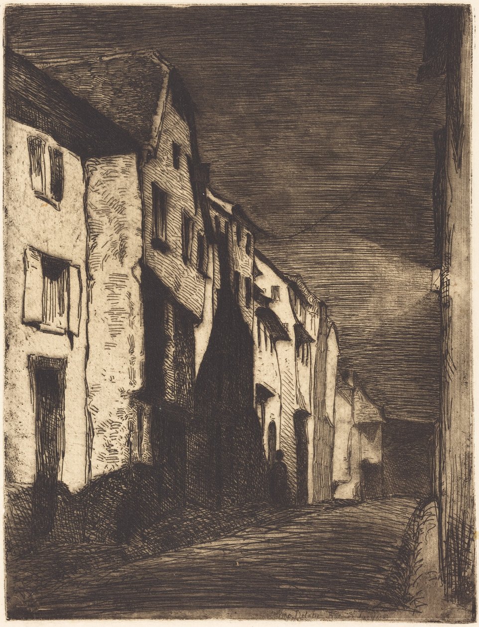 Street in Saverne door James McNeill Whistler
