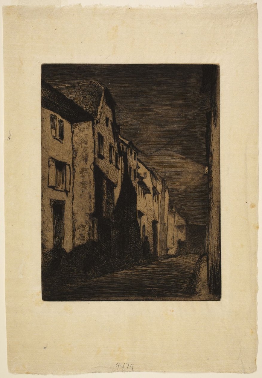 Straat in Saverne door James McNeill Whistler