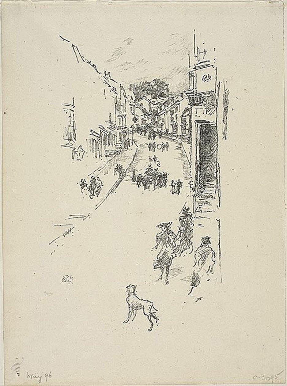 Zondag, Lyme Regis door James Abbott McNeill Whistler
