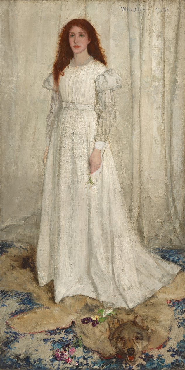 Symfonie in het wit, nr. 1: Het witte meisje door James McNeill Whistler