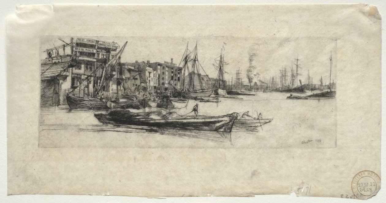 Thames-magazijn door James McNeill Whistler
