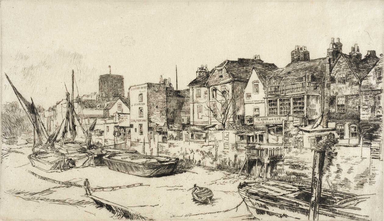 De „Adam en Eva”, Old Chelsea door James McNeill Whistler