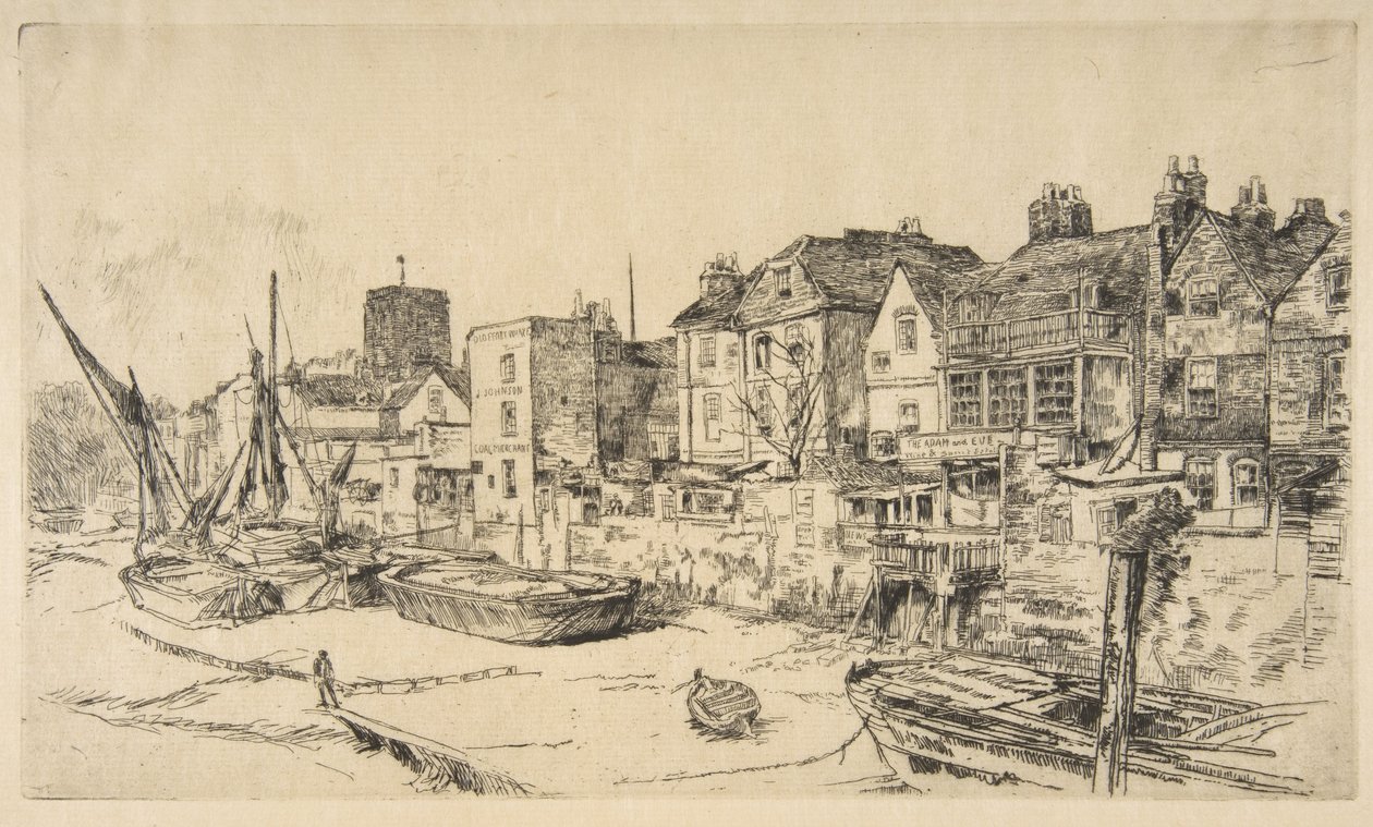 De "Adam en Eva", Oud-Chelsea door James McNeill Whistler