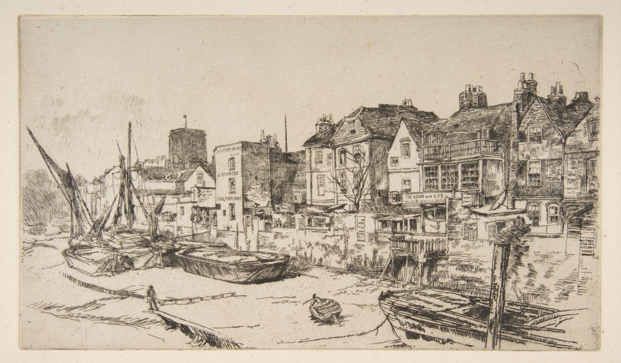 De "Adam en Eva", Old Chelsea door James McNeill Whistler