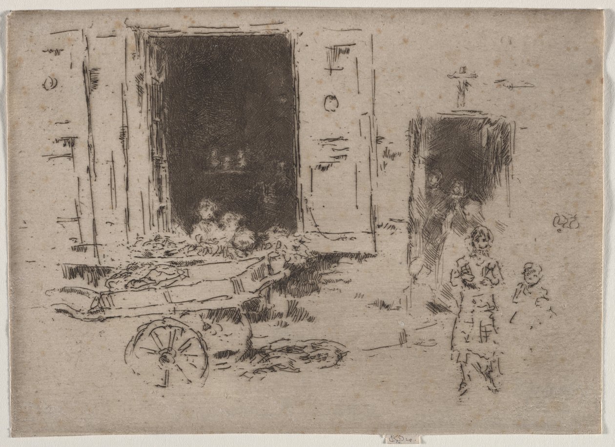 The Barrow - Wijk Marolles, Brussel door James McNeill Whistler