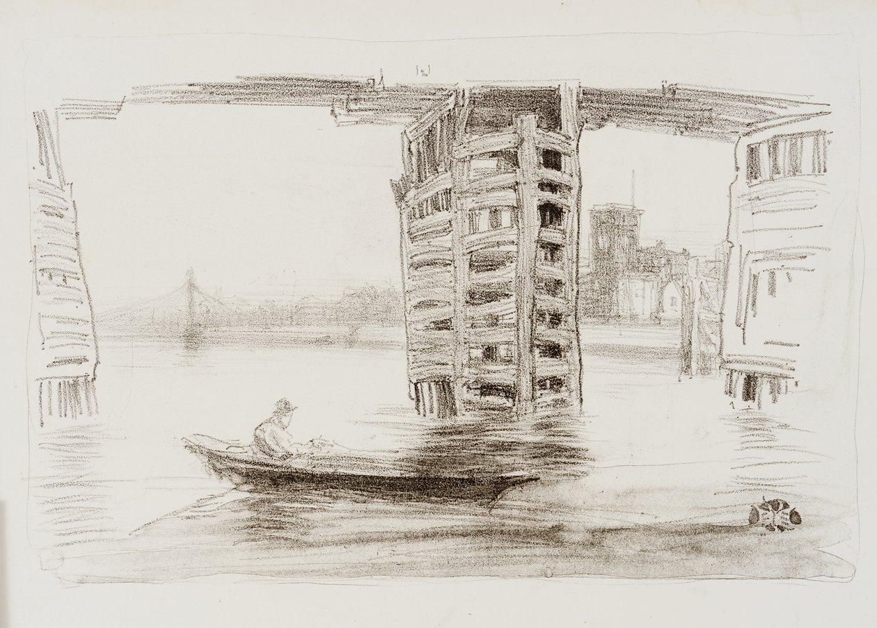 De Brede Brug door James Abbott McNeill Whistler