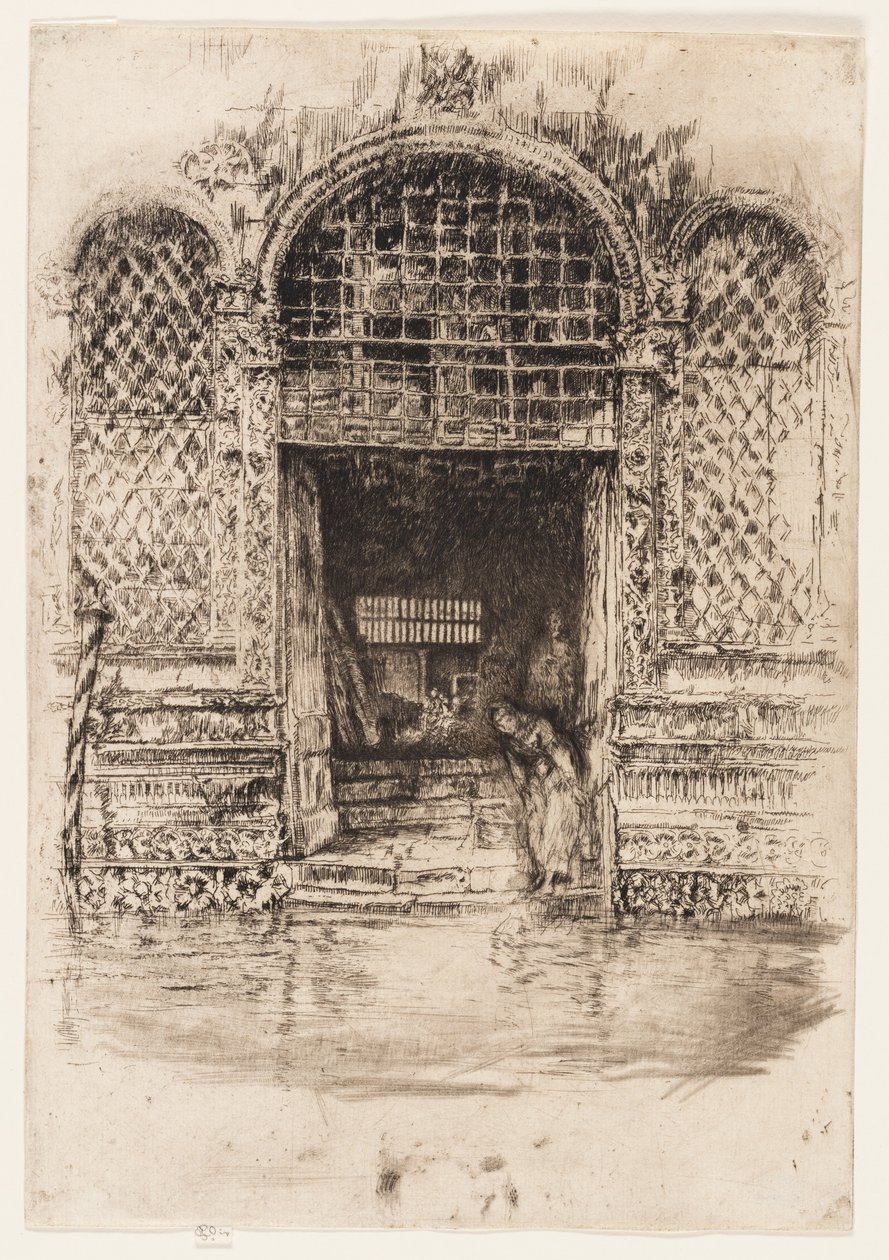 De Deurpost door James Abbott McNeill Whistler
