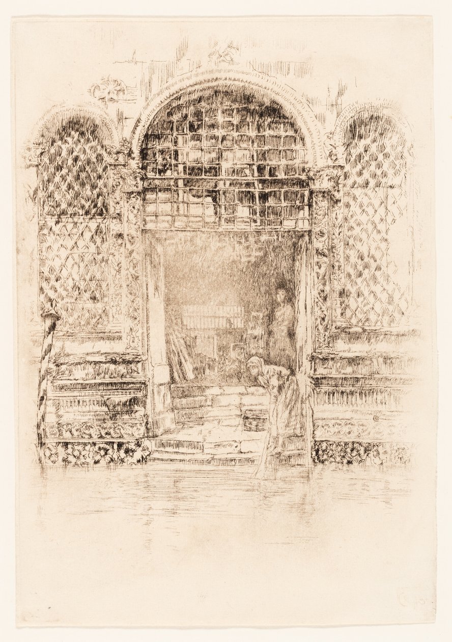 De deuropening door James Abbott McNeill Whistler