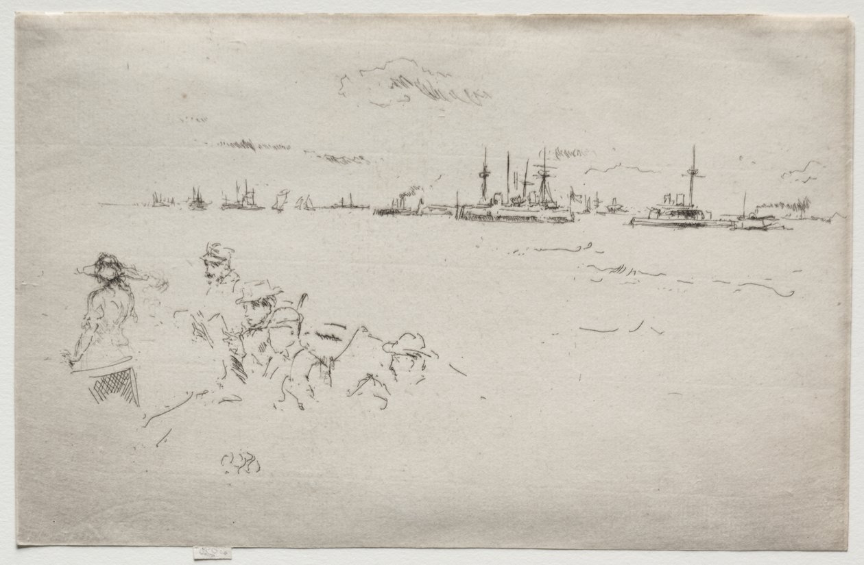 De vloot: Monitors door James McNeill Whistler