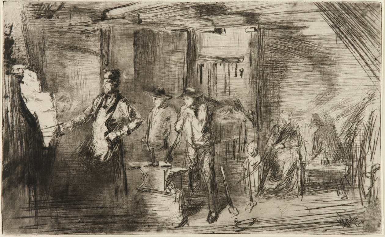 De smidse door James Abbott McNeill Whistler