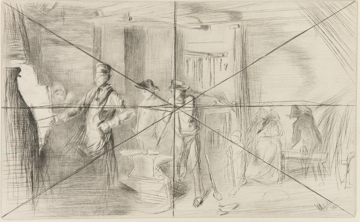 De smidse door James Abbott McNeill Whistler