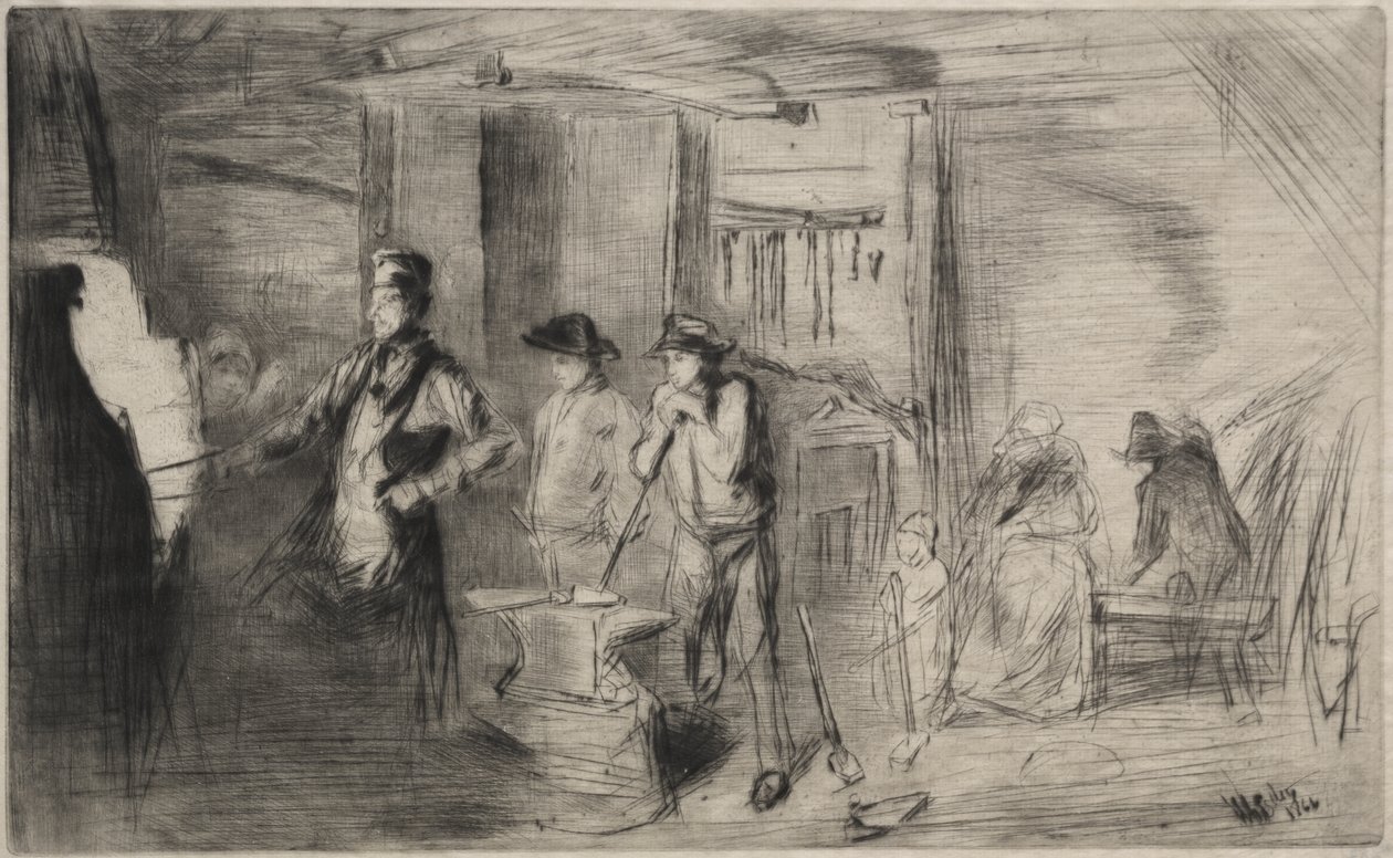 The Forge door James McNeill Whistler