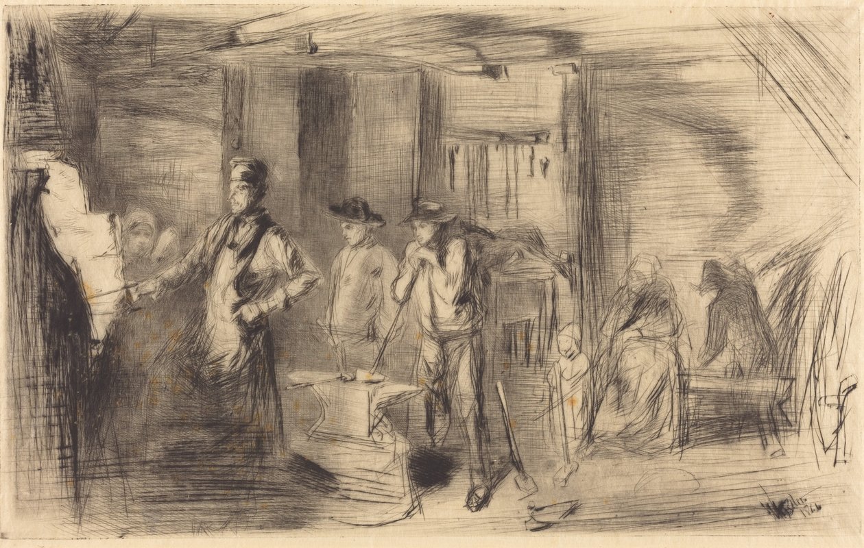 The Forge door James McNeill Whistler