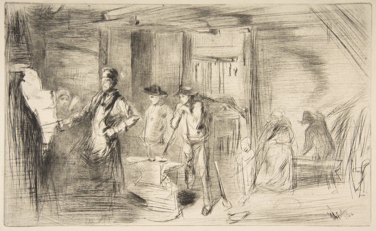 De smidse door James McNeill Whistler