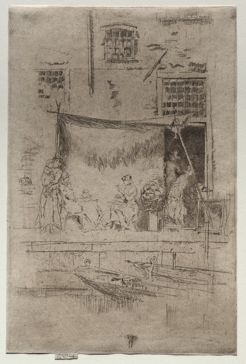 De fruitkraam door James McNeill Whistler