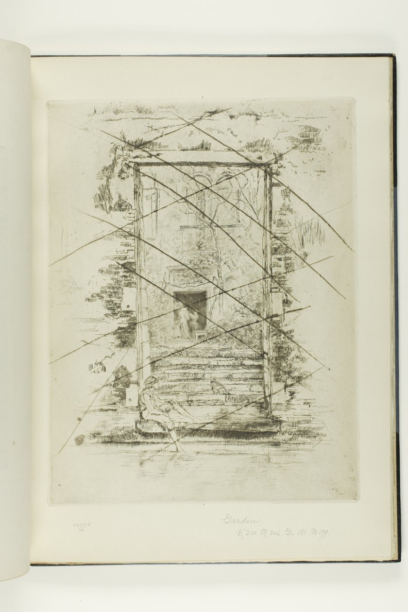 De tuin door James McNeill Whistler