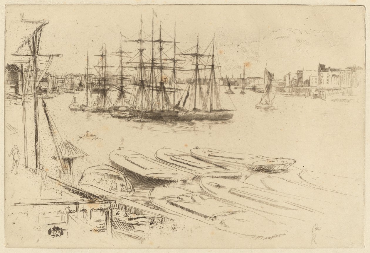De Grote Vijver door James Abbott McNeill Whistler