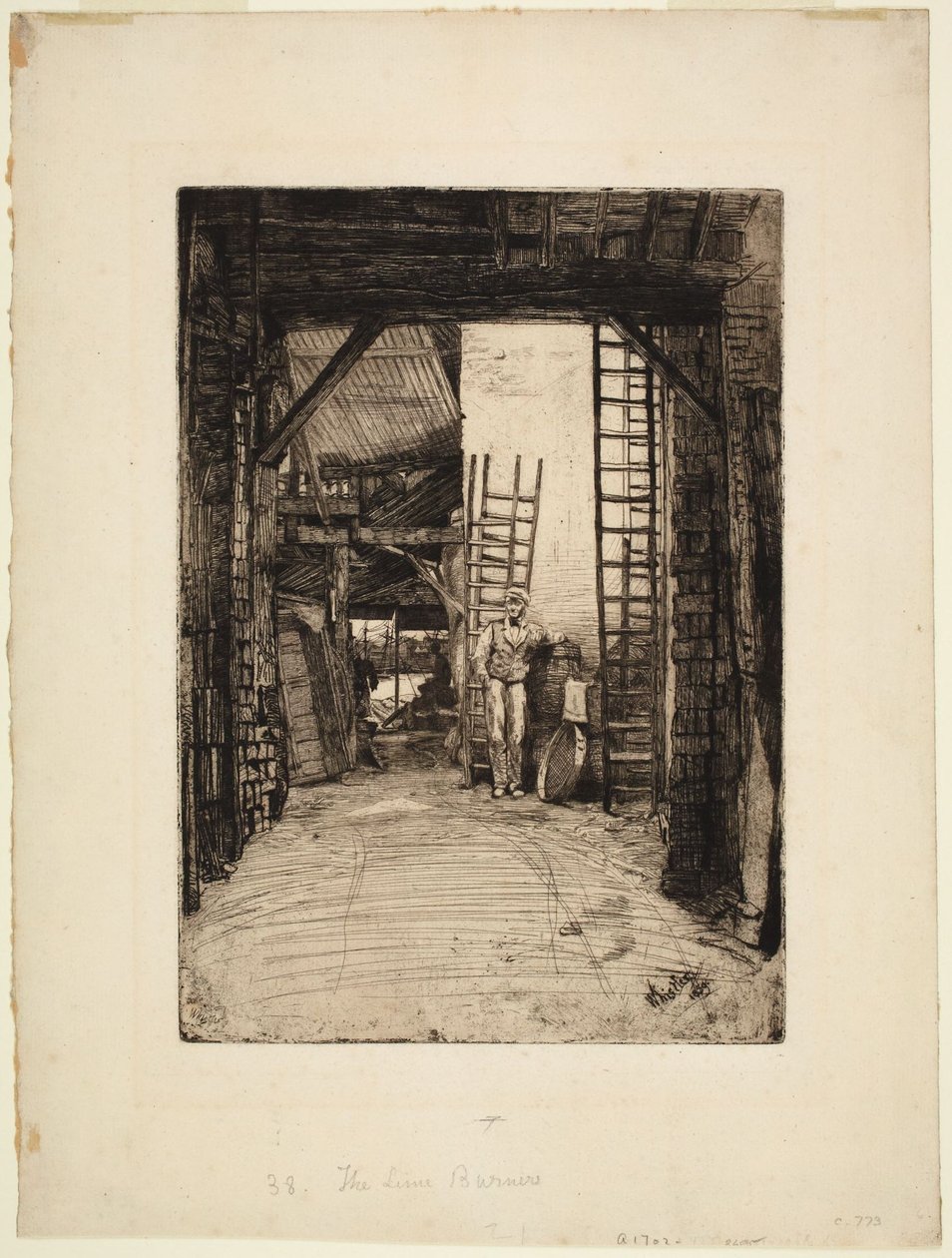 De kalkbrander door James McNeill Whistler