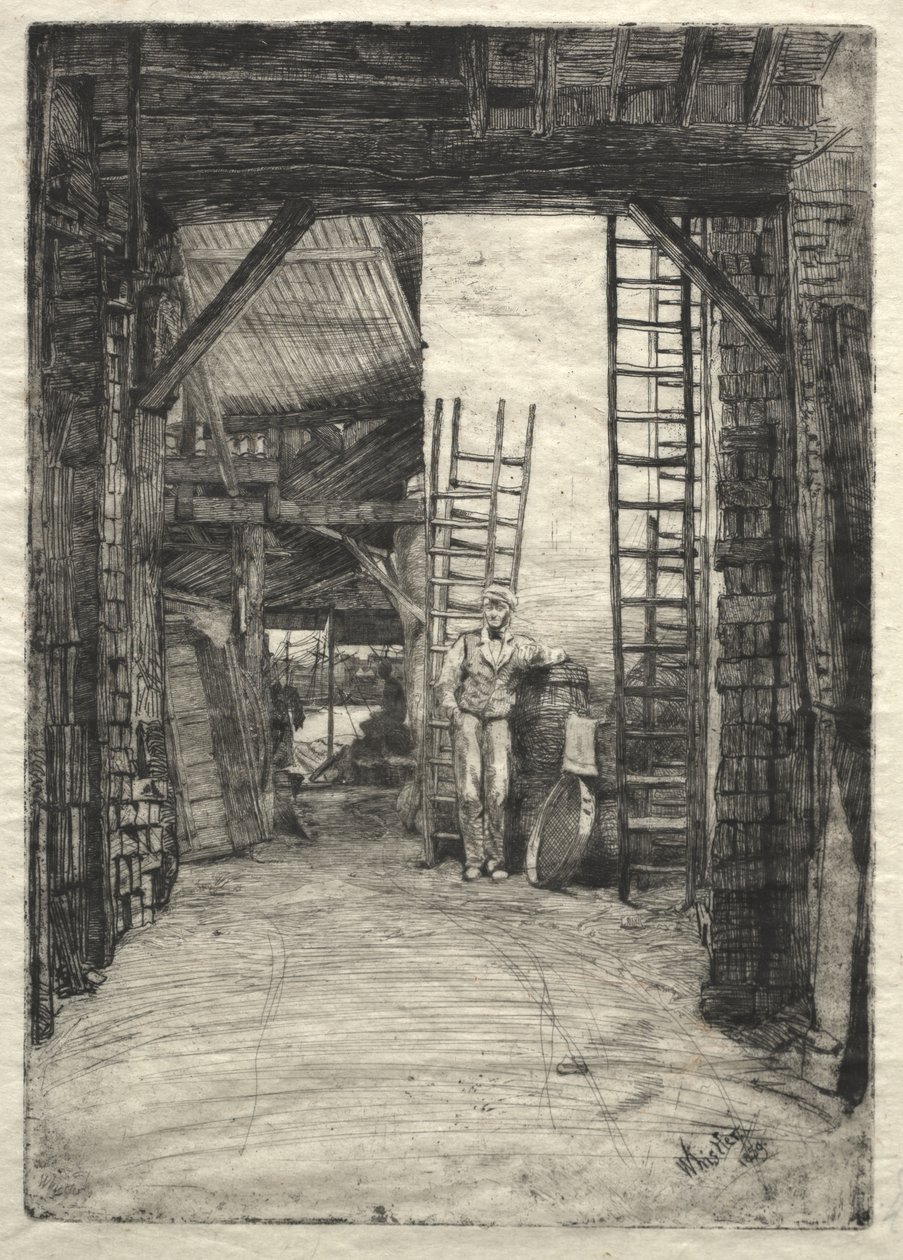 De kalkbrander door James McNeill Whistler