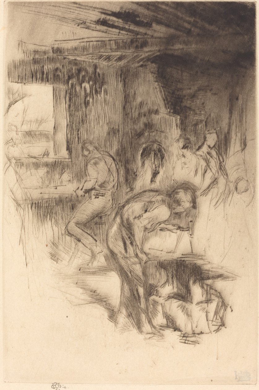 De kleine smederij door James Abbott McNeill Whistler