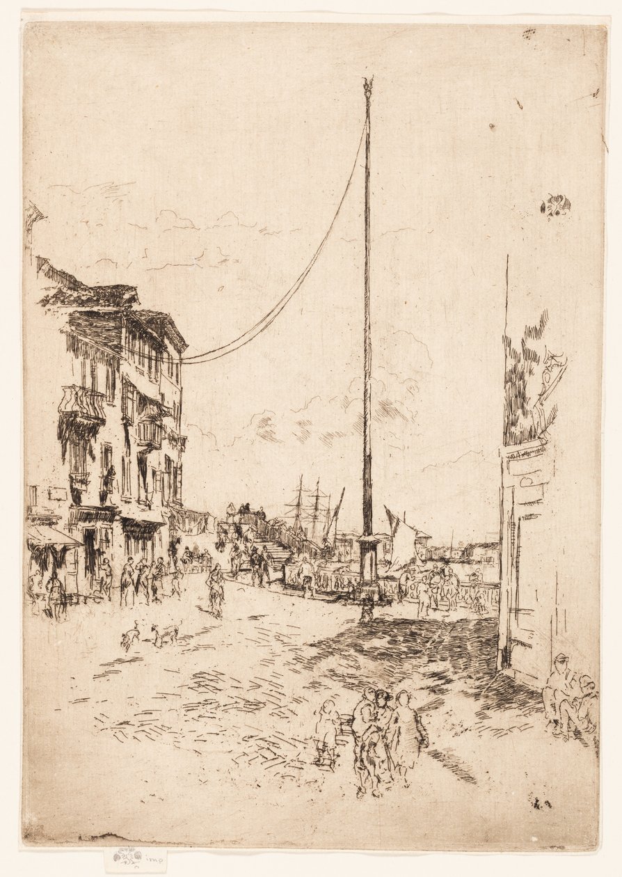 De Kleine Mast door James Abbott McNeill Whistler