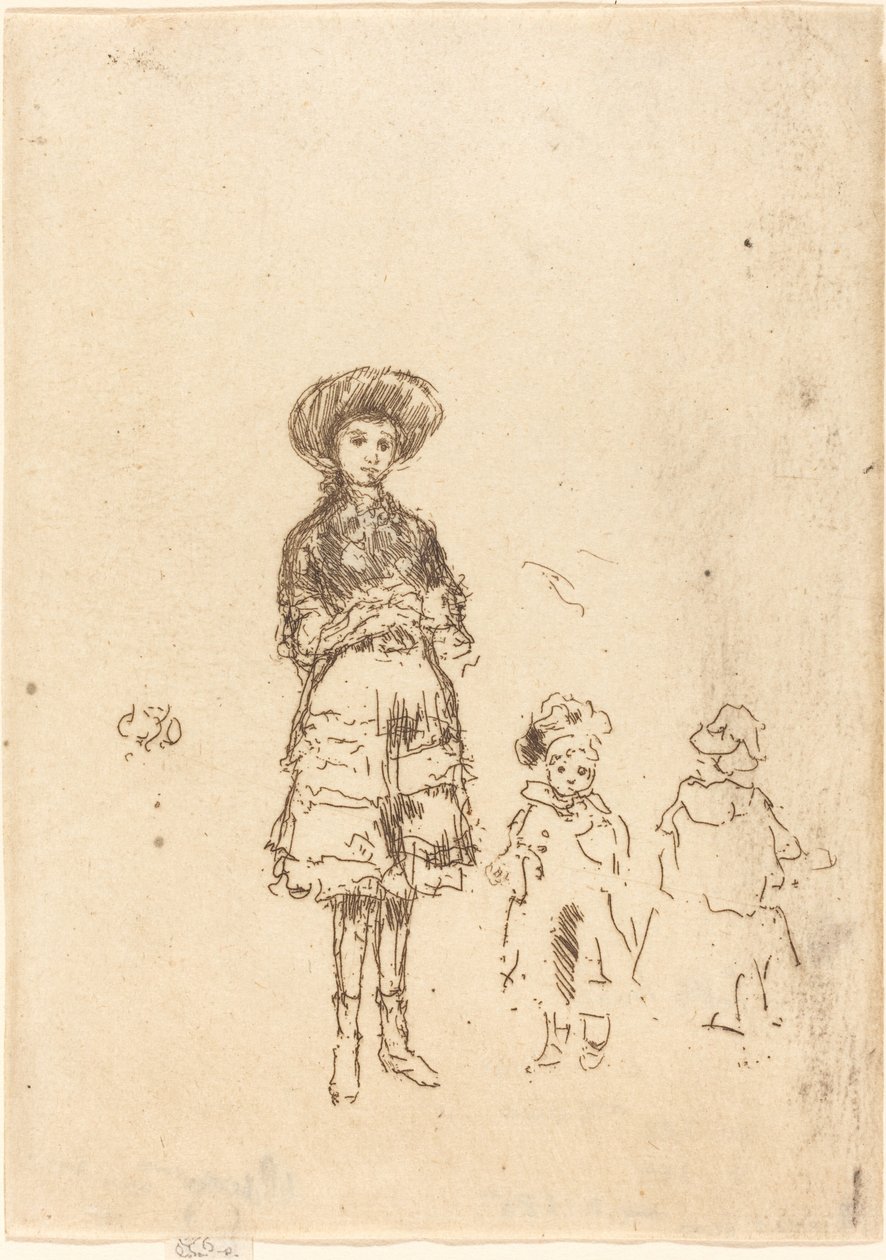 Het Kleine Verpleegstertje door James Abbott McNeill Whistler