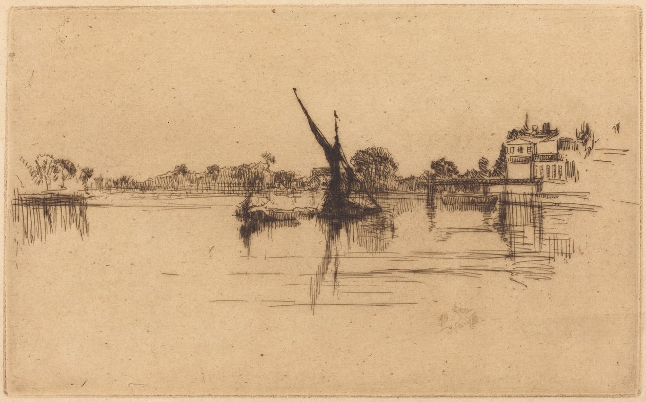 The Little Putney, nr. II door James McNeill Whistler