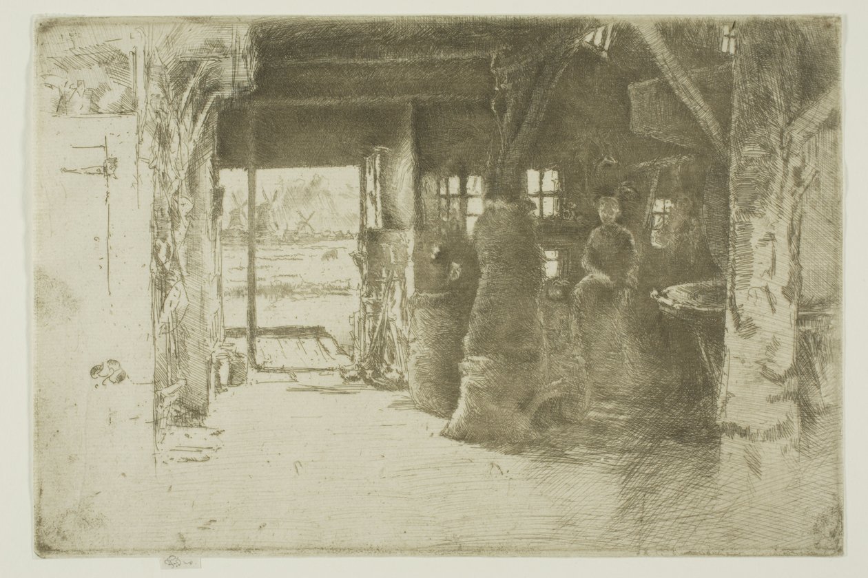 De molen door James Abbott McNeill Whistler