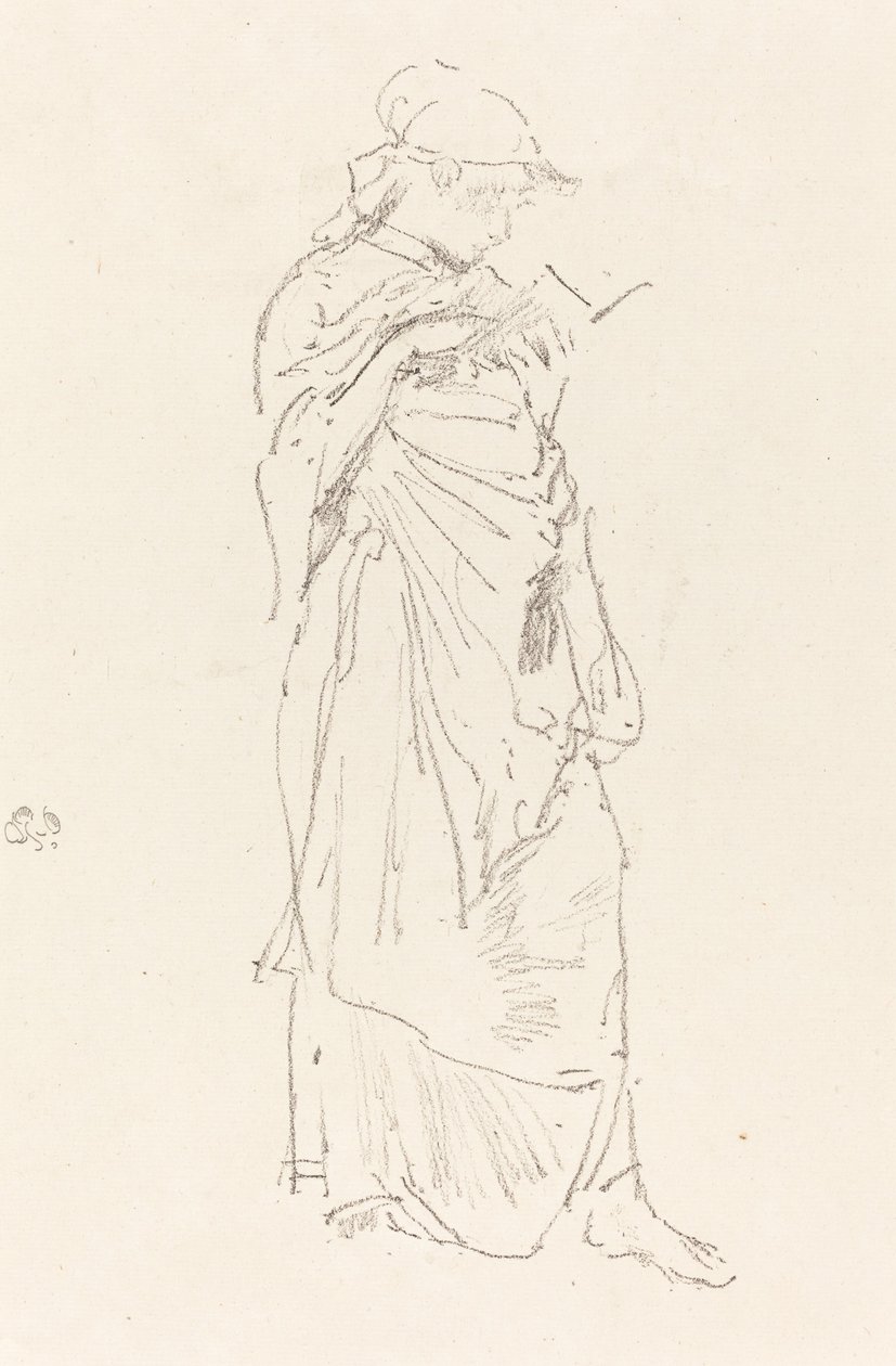 De roman: meisje leest door James Abbott McNeill Whistler
