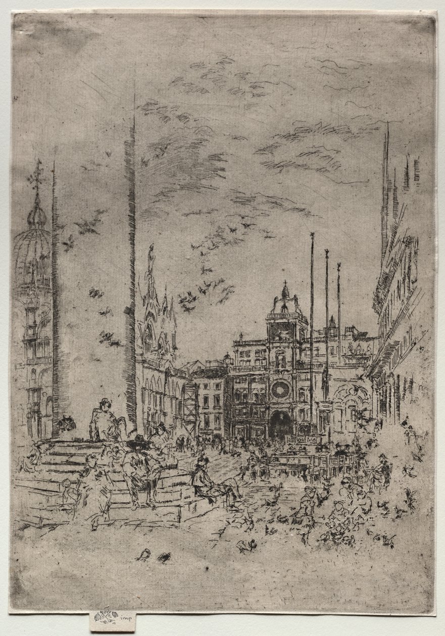 De Piazzetta door James McNeill Whistler