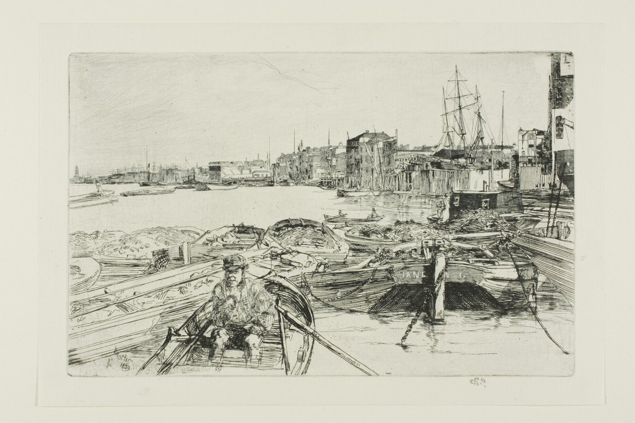 Het zwembad door James Abbott McNeill Whistler
