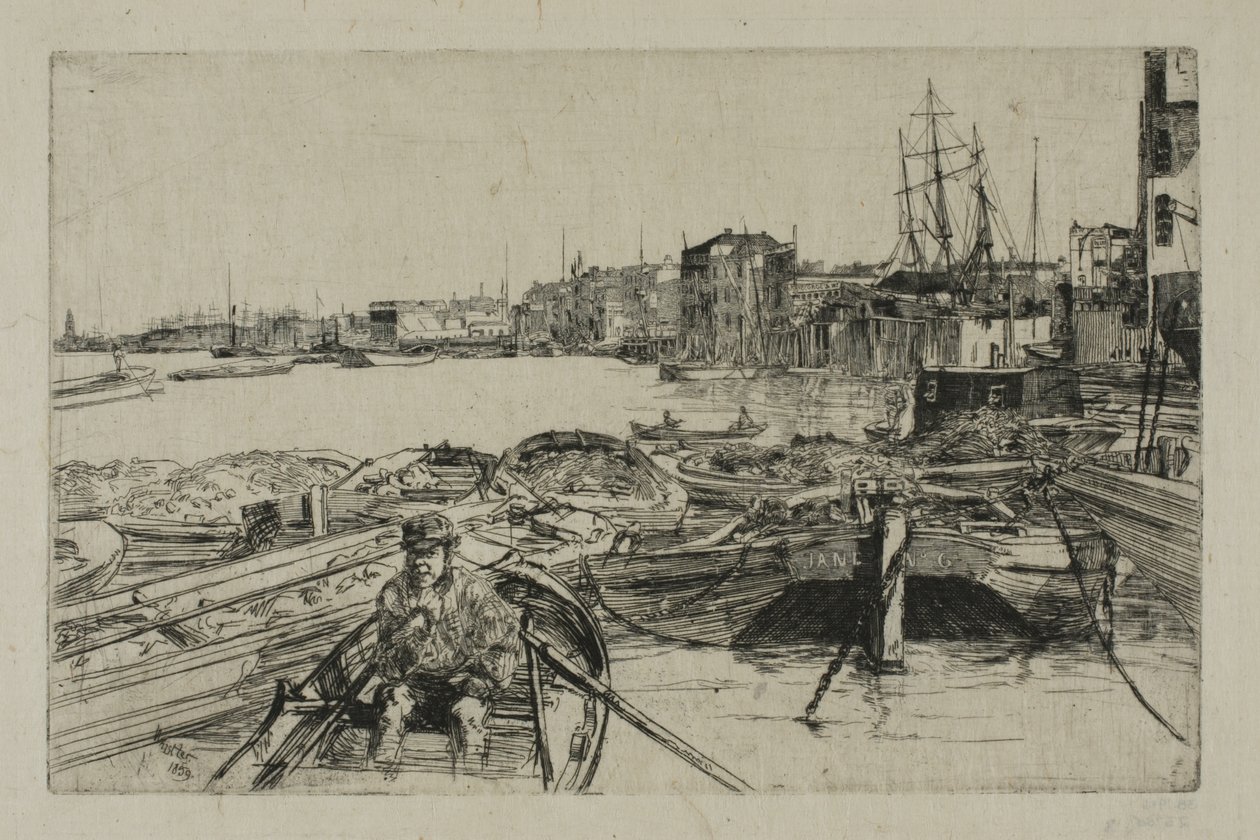 Het zwembad door James Abbott McNeill Whistler
