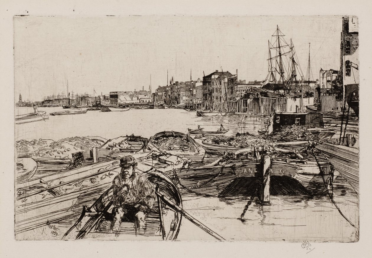 Het zwembad door James McNeill Whistler