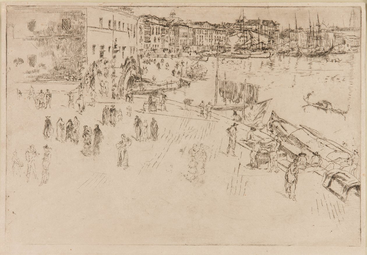 De Riva door James Abbott McNeill Whistler