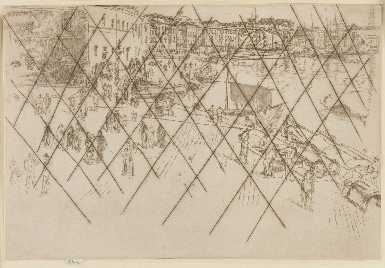 De Riva door James Abbott McNeill Whistler
