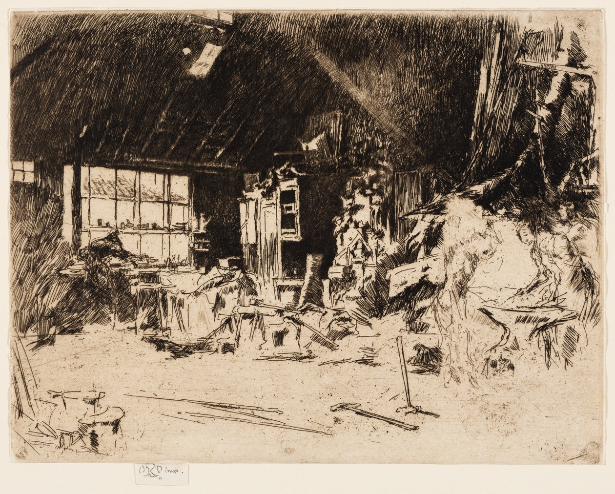 De smederij door James Abbott McNeill Whistler