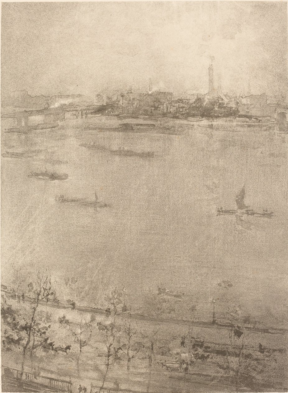 De Theems door James Abbott McNeill Whistler