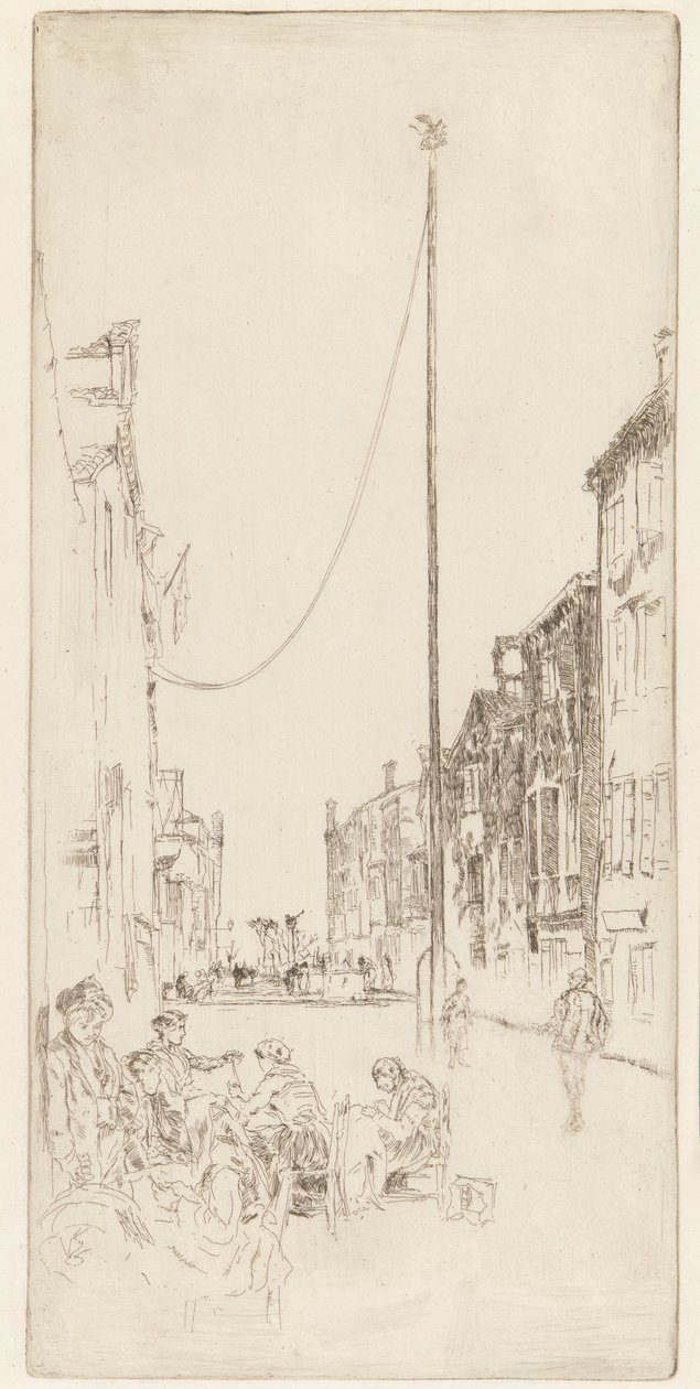De Venetiaanse mast door James Abbott McNeill Whistler